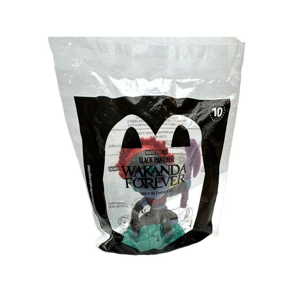 McDonald's Happy Meal Toys Wakanda Forever  Namora, Shuri,‎ & Attuma 2022  NIP - Picture 6 of 8